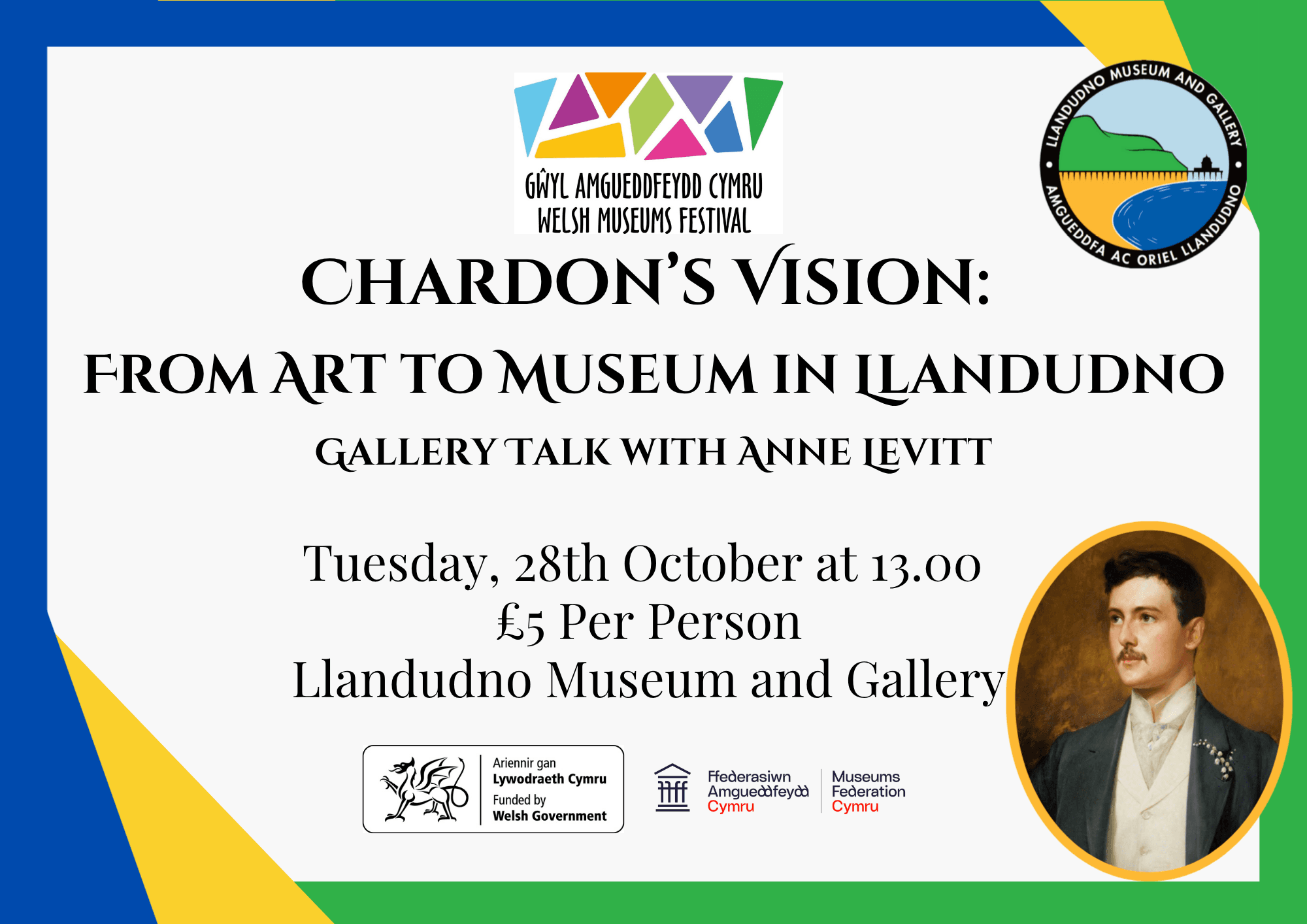 Sgwrs Oriel gydag Anne Levitte – ‘Chardon’s Vision: From Art to Museum in Llandudno’