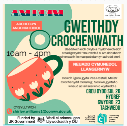 Gweithdy Crochenwaith RHAD AC AM DDIM